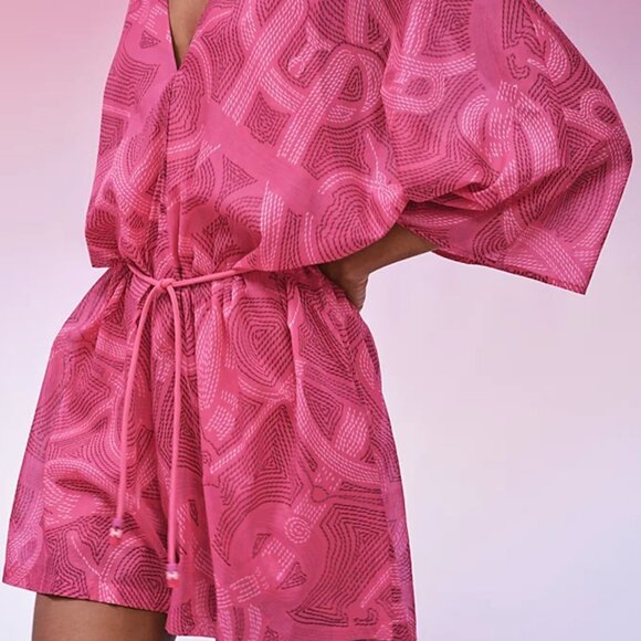 HERMES "Eperon d'Or" jumpsuit NWT Size 38 Luxury Beach Wear Quiet Luxury - Picture 7 of 15